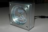 7 MK2 LED SQ Silver Clock