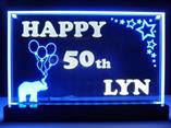 50th Birthday, Back layer used RGB LED's