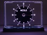 Nichole's Clock. RGB LED's. A one off.